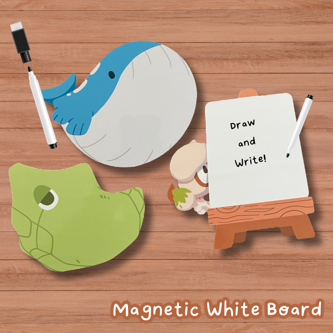 Magnetic White Board w/ Marker