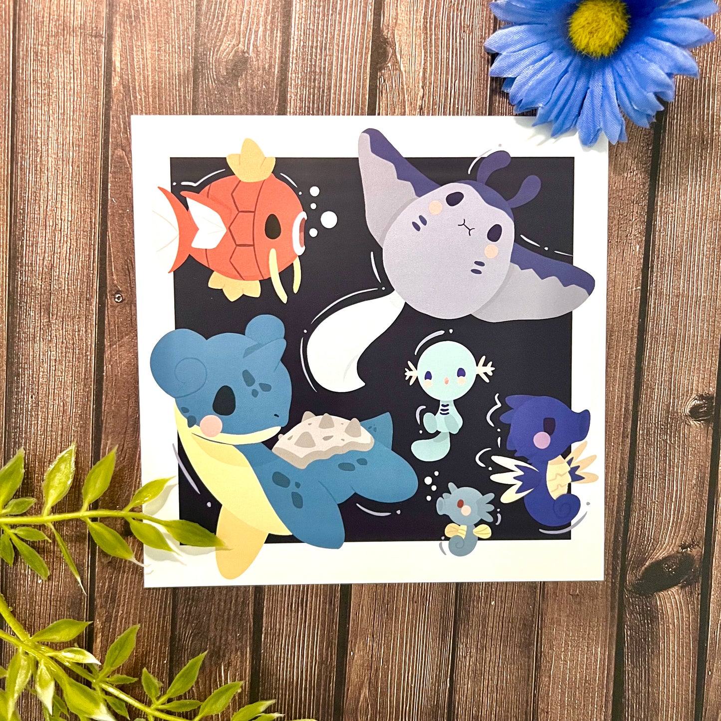 Poké Mini Print - Water Type