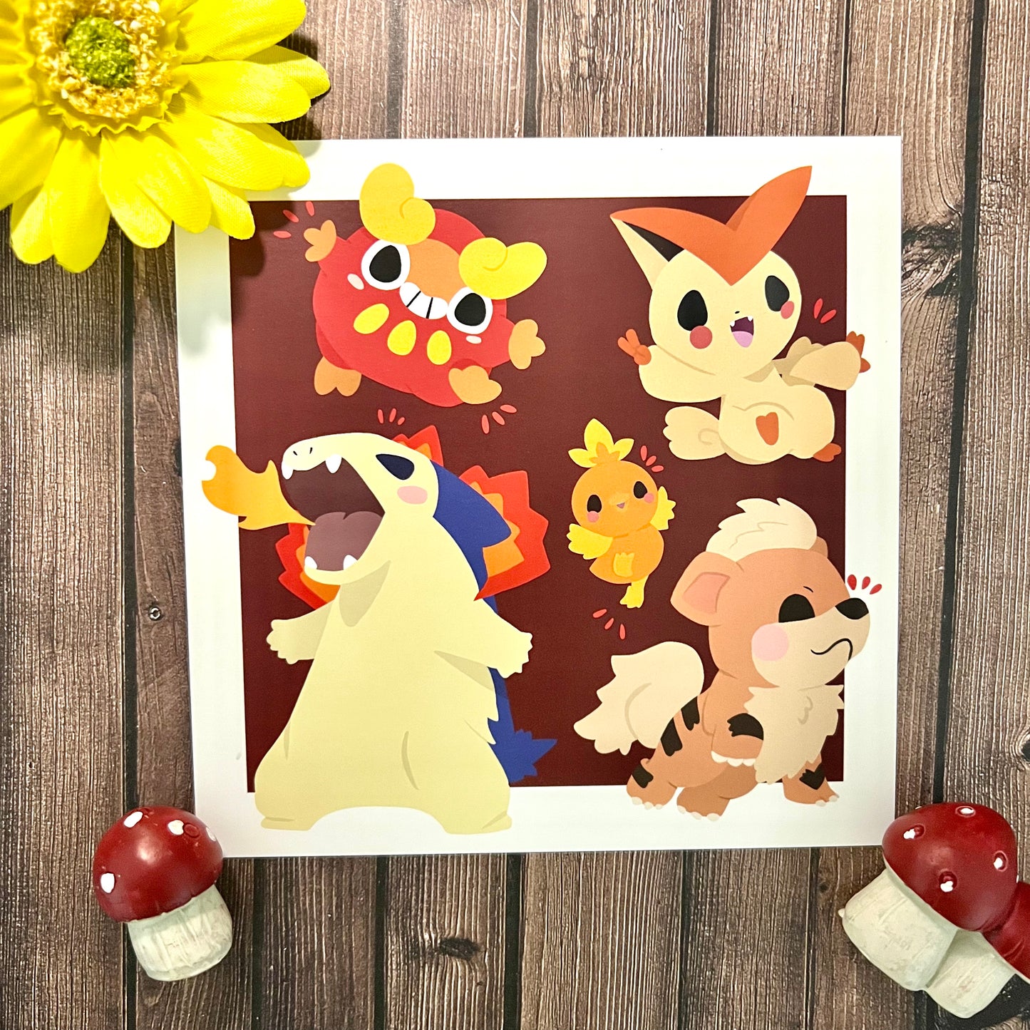 Poké Mini Print - Fire Type