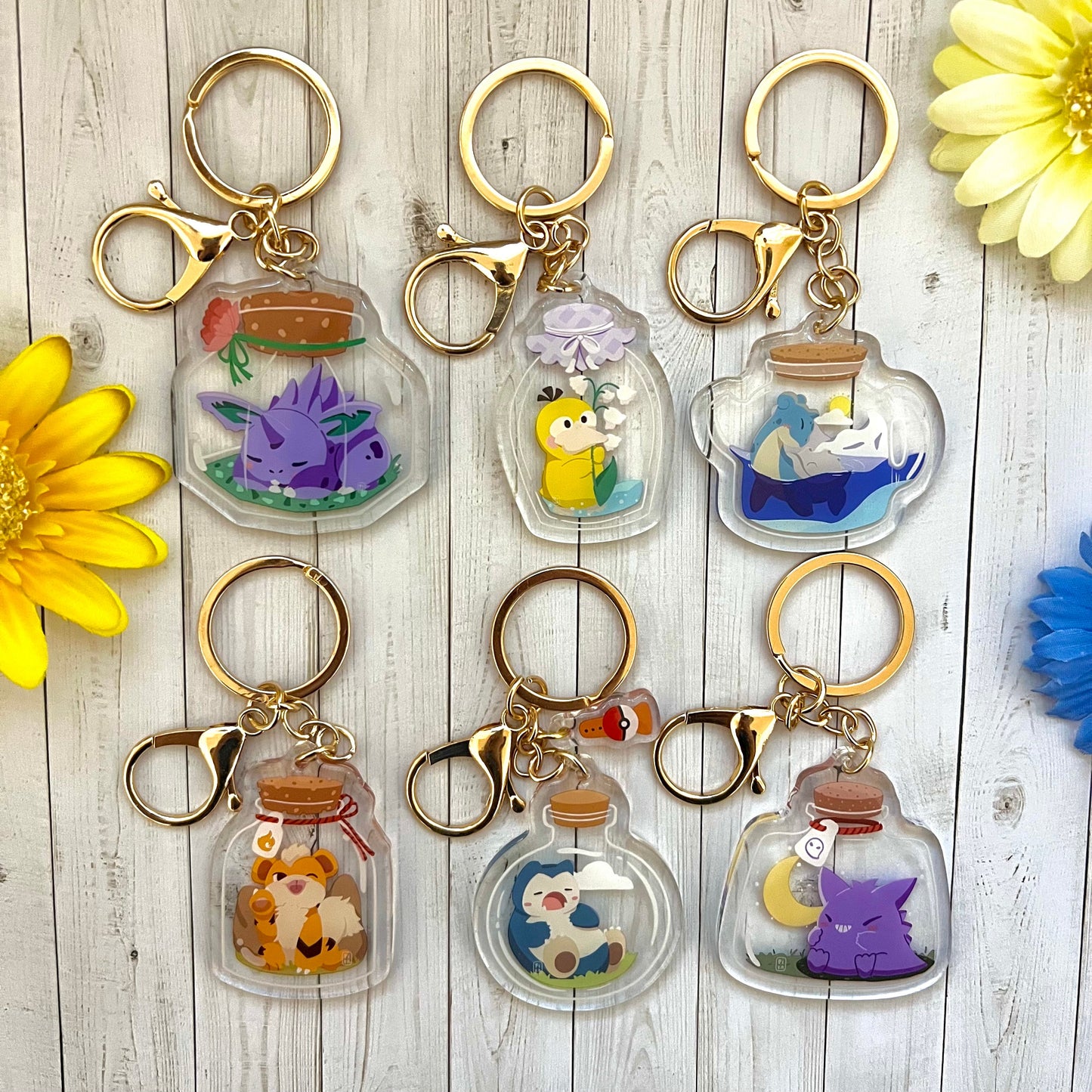 Ghost PokéJar Acrylic Keychain