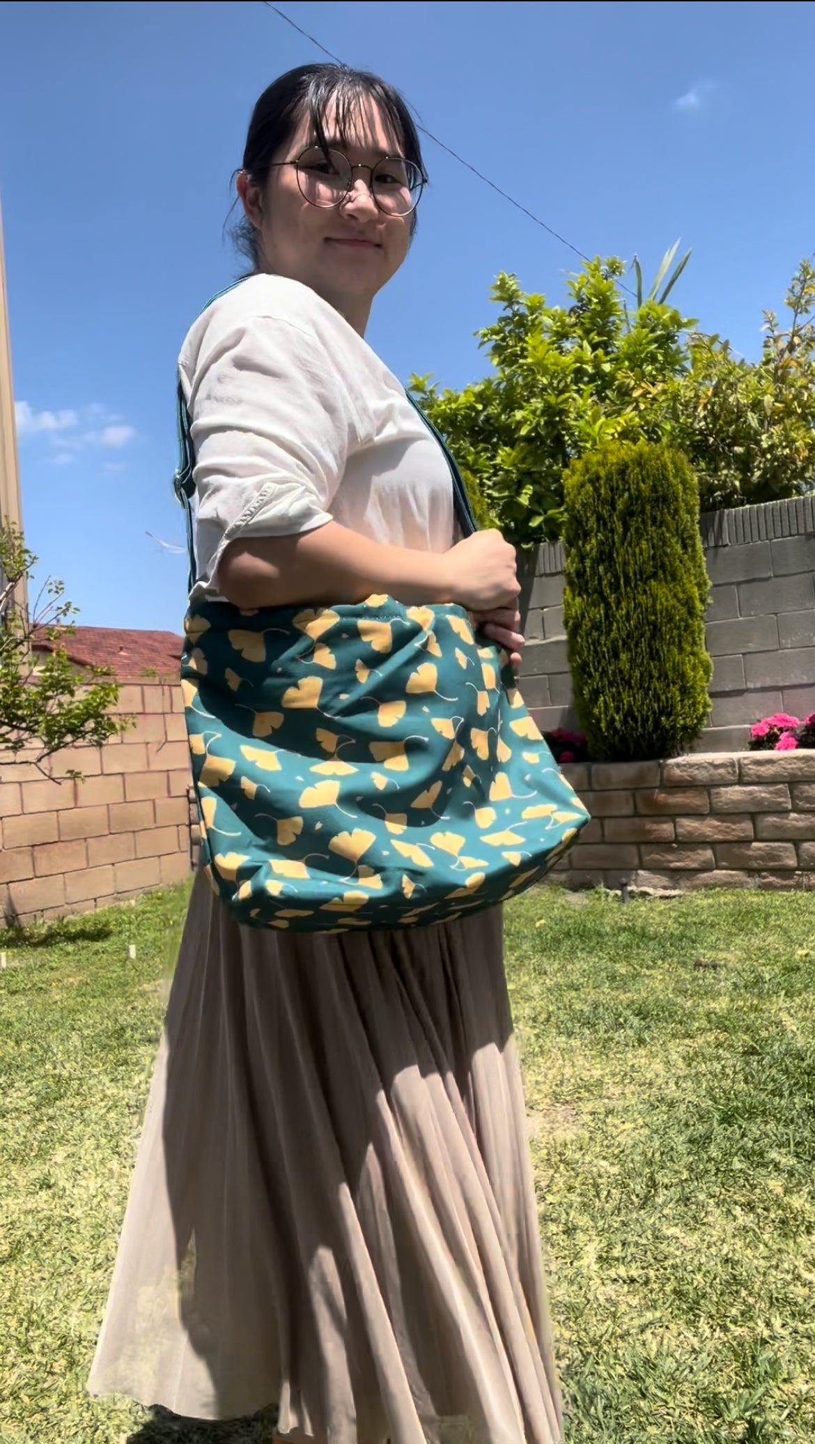 Emerald Ginko Messenger Tote