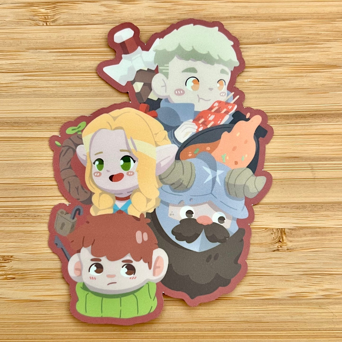 Dungeon Foodies Vinyl Sticker
