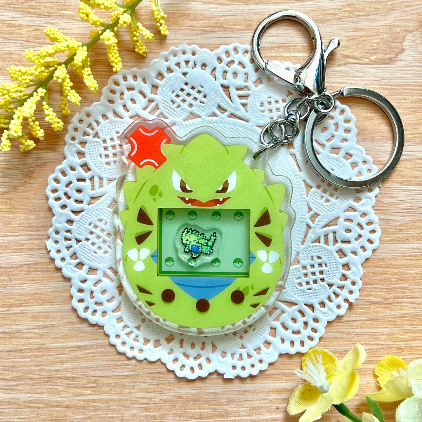Tyranigotchi Shaker Keychain