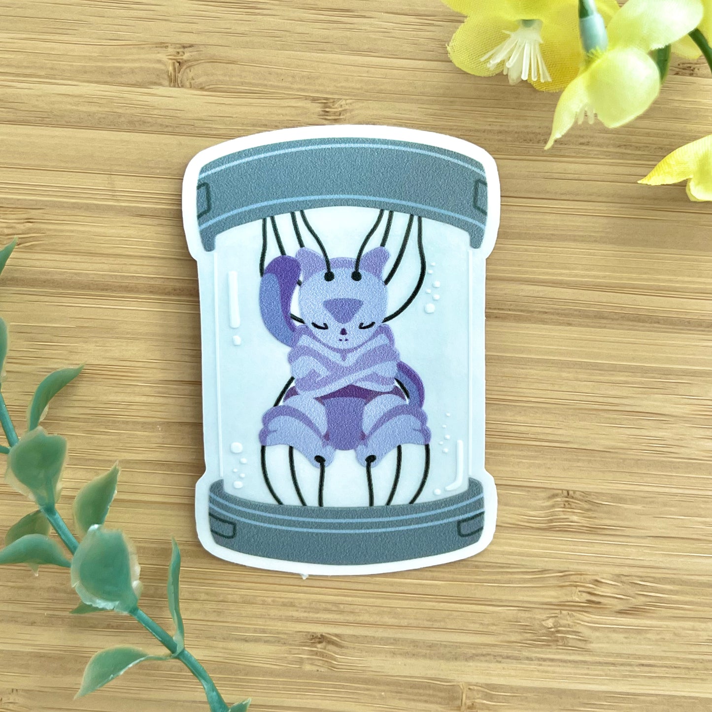 Mewtoo Clear Sticker