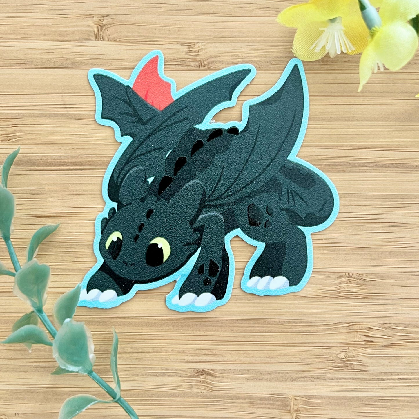 Toofless Vinyl Sticker w/ UV Spots