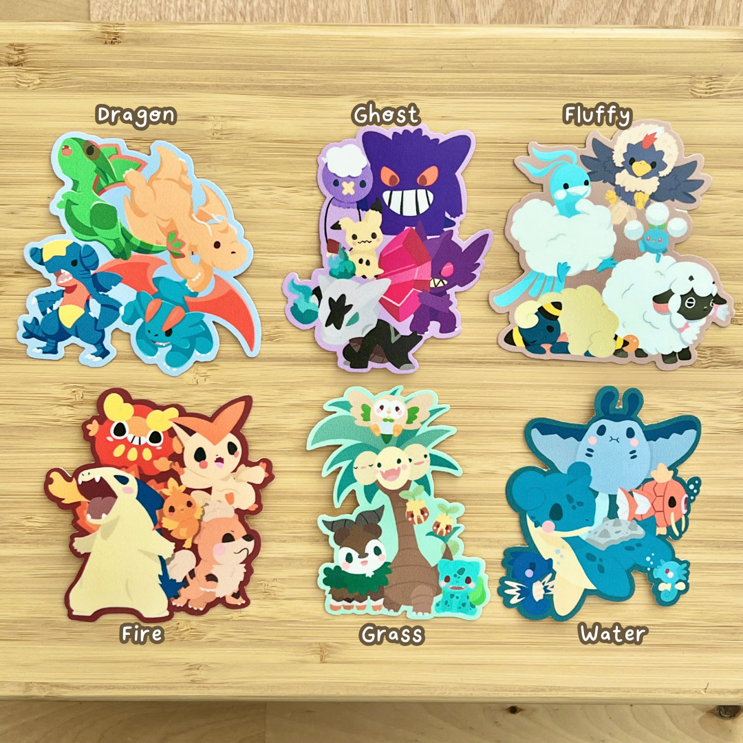 PokeType Vinyl Sticker