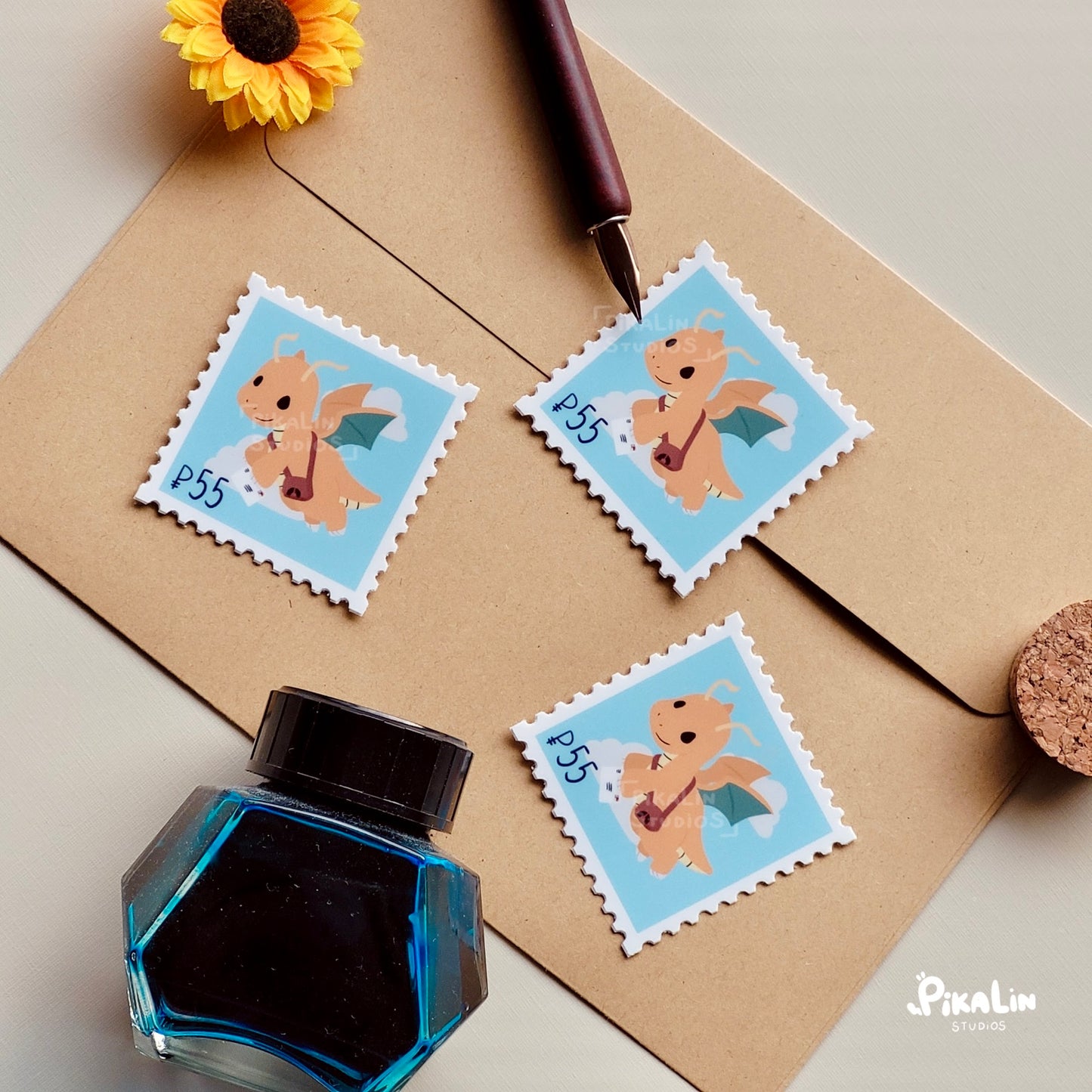 Dragon Mail Postal Sticker