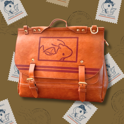 photo of a pleasure bag with the dragon mail postal service logo