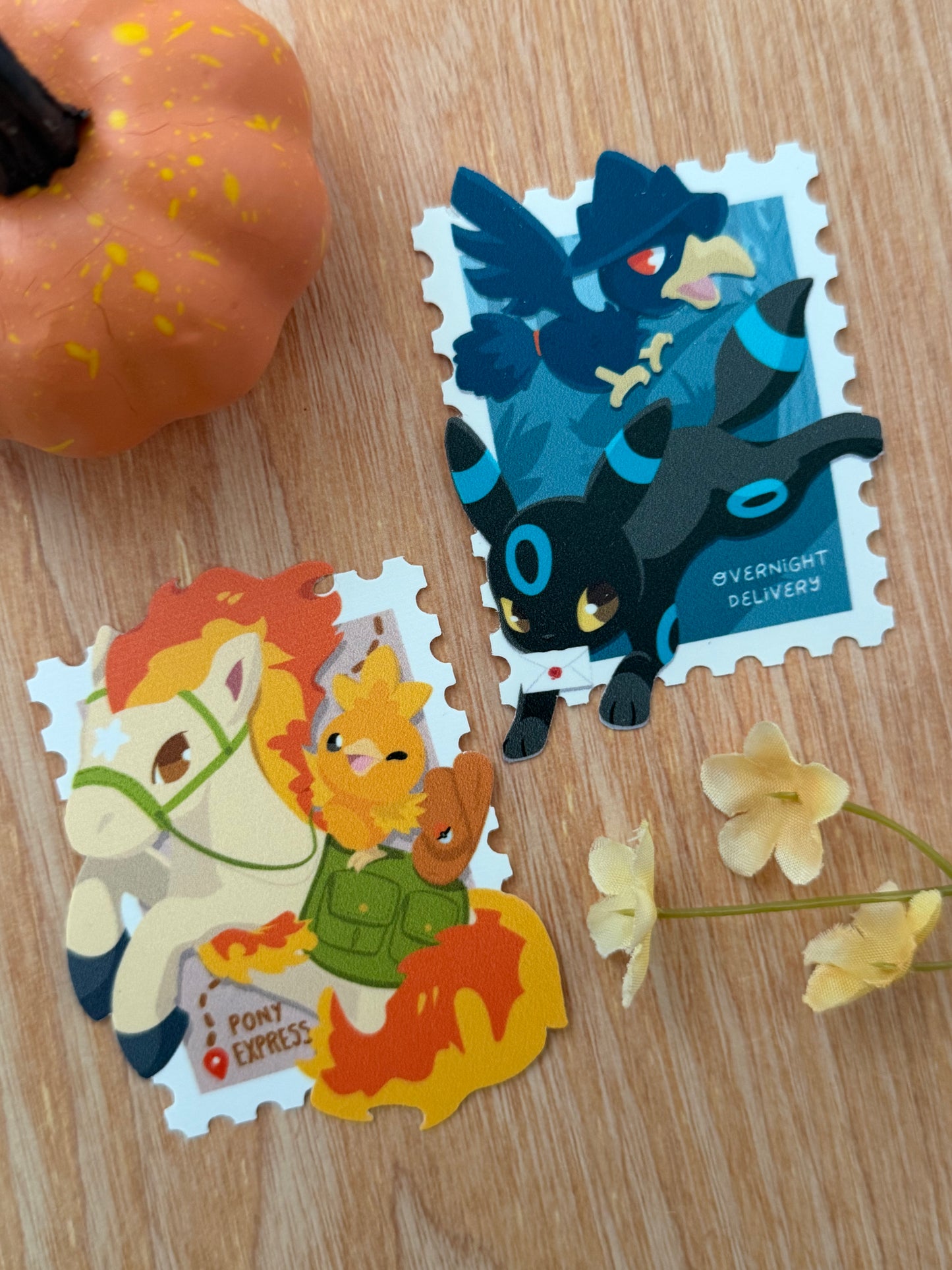 Postal Stamp Friends Vinyl Stickers