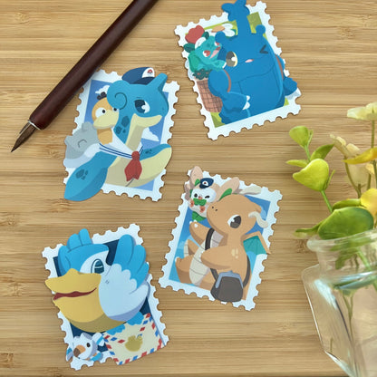 Postal Stamp Friends Vinyl Stickers (Vol. 1)