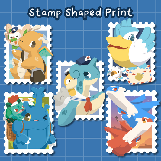 Stamp Shaped Print