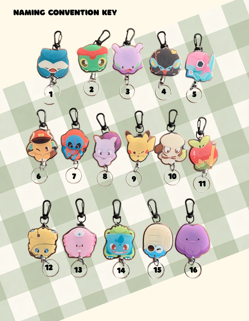 Retractable Keychain Badge Reel