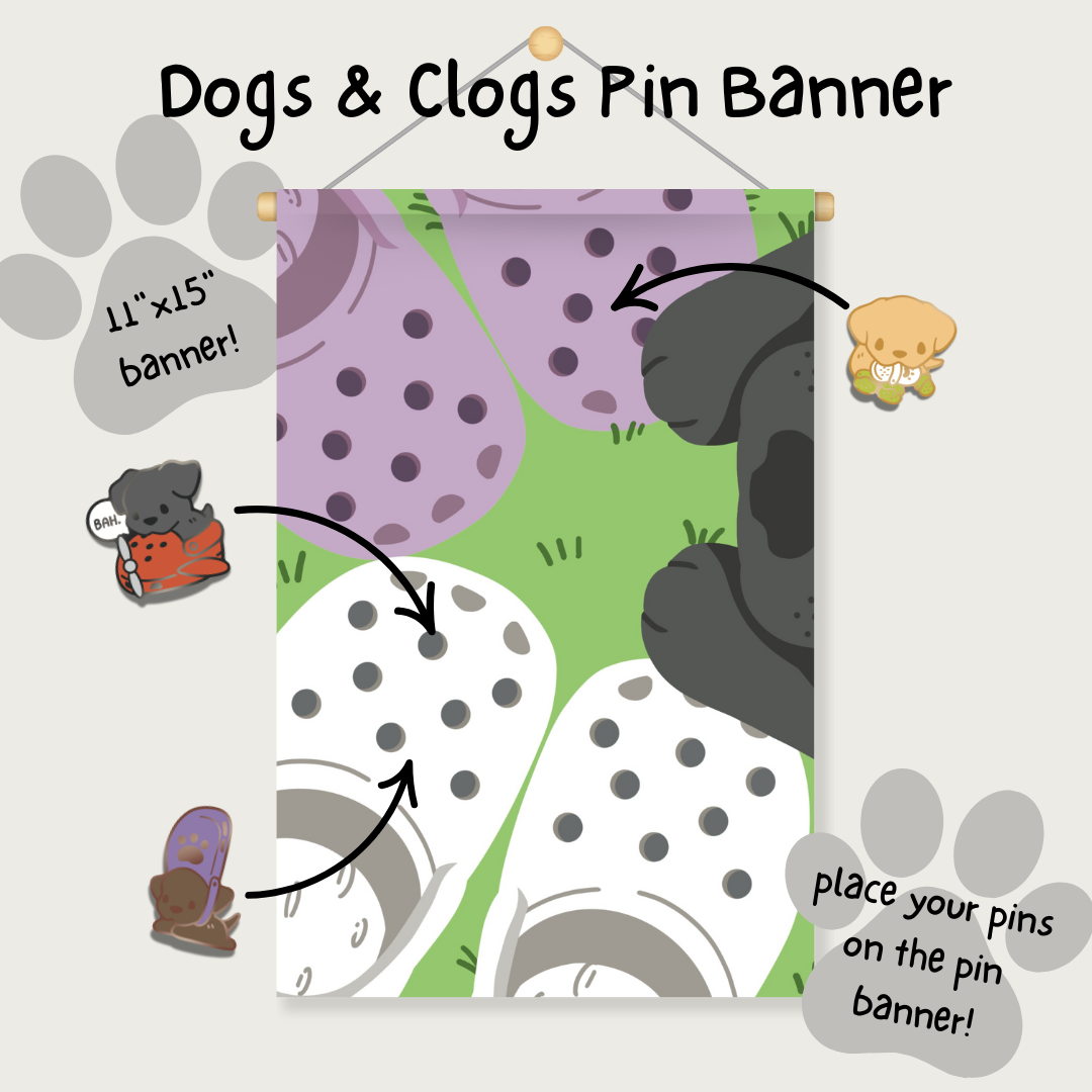 Clogs Pin Banner